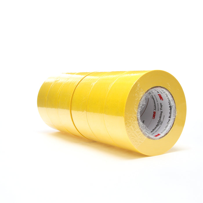 3M 06656 3M™ Automotive Refinish Masking Tape, 06656, 12.2 in x 180 ft (48 mm x 55 m), Colour: Yellow, 3M Stock No. 7000119819