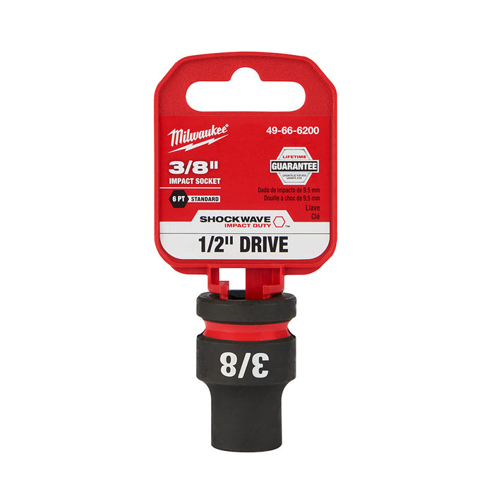 Milwaukee 49-66-6200 SHOCKWAVE Impact Duty™ 1/2"Drive 3/8" Standard 6 Point Socket