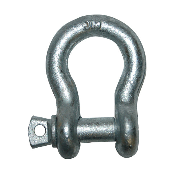 Ancra 50013-50 Screw Pin Anchor Shackle - Galvanized, 1/2", lbs 4,000 lbs WLL