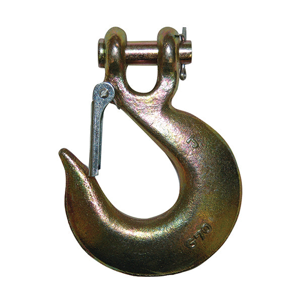 Ancra 50019-23 Slip Hooks G70 - Zinc Plated - With Safety Latch, 1/2", 9,000 lbs WLL