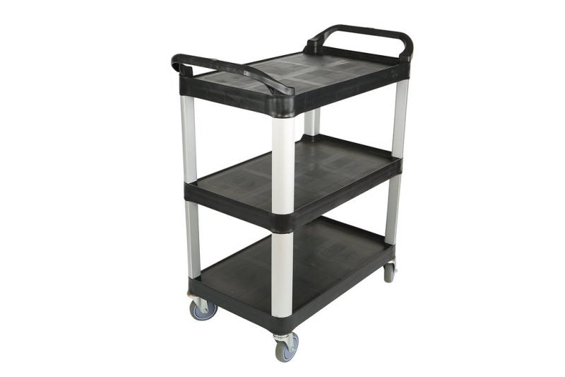 Globe (613) 5001 Utility Cart Small - Black 33"L x 17"W x 37H