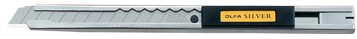 Olfa 5018 Stainless steel body slide mechanism utility knife with blade snapper (SVR-1)