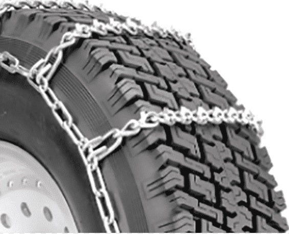 Ancra (880) 50500-S-11-245 Ancra X-Treme Grip Highway Tire Chain: Single V-Bar 11”-24.5” Tire Chain (Plated Silver Zinc Finish) Single, 8mm side & cross chain, 33.55kg per pair, Tire Size: 11”-24.5”