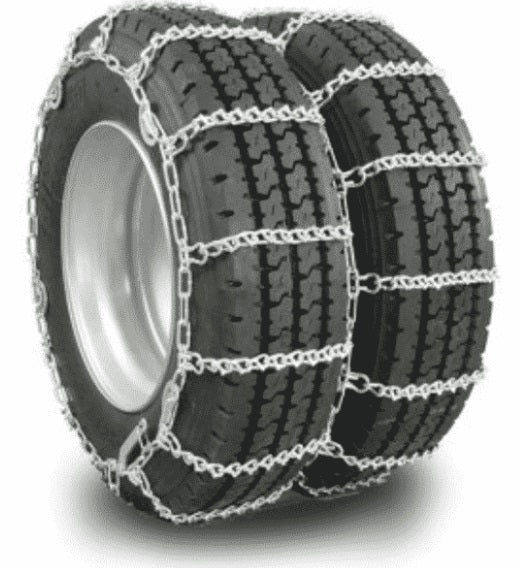 Ancra 50500-T-11-245 Ancra X-Treme Grip Highway Tire Chain: Triple V-Bar 11”-24.5” Tire Chain (Plated Silver Zinc Finish) Triple, 8mm side & cross chain, 60.52kg per pair, Tire Size: 11”-24.5”