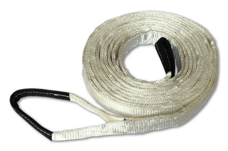 Dynaline 50938 HD Recovery Strap 6x20'. 2 Ply, MVW-40000Lb, MBS-80000Lb White
