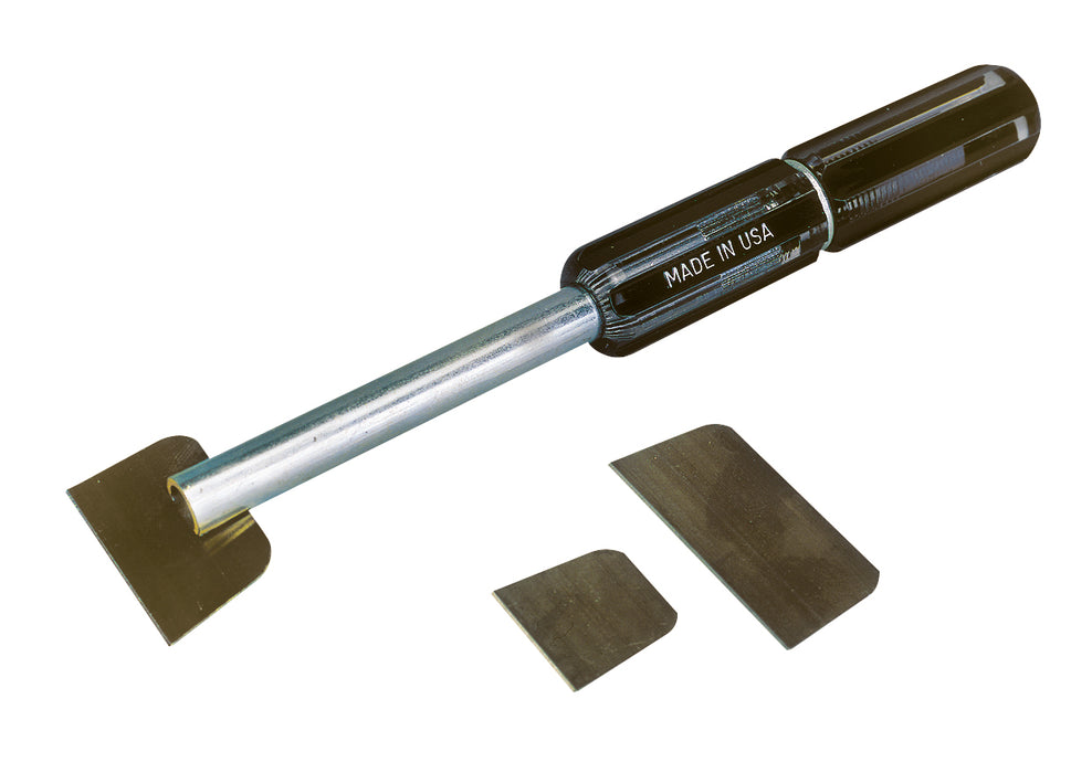 Lisle (371) 51000 Sharp Steel Blade Quickly Peels Off Carbon, Sludge. Sharp, hardened steel blades