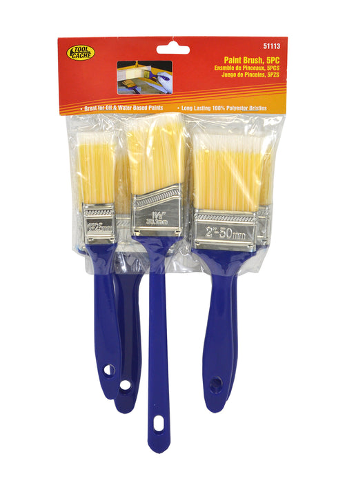 Dynaline (378) 51113 PAINT BRUSH 5 PC SET, Tool Cache Red Table