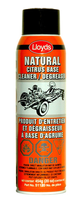 Lloyds Laboratories (947) 51120 Citrus based cleaner degreaser, 454 g (20 oz) aerosol