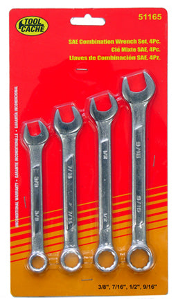 Dynaline 51165 SAE Combination Wrench Set, Tool Cache Red Table