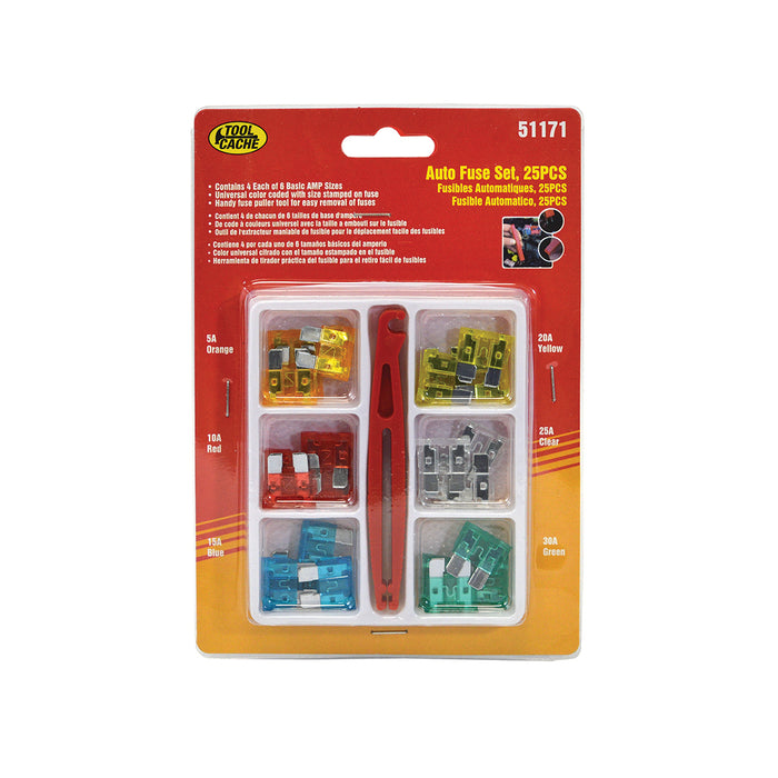 Dynaline 51171 Automotive Fuse Kit, Tool Cache Red Table