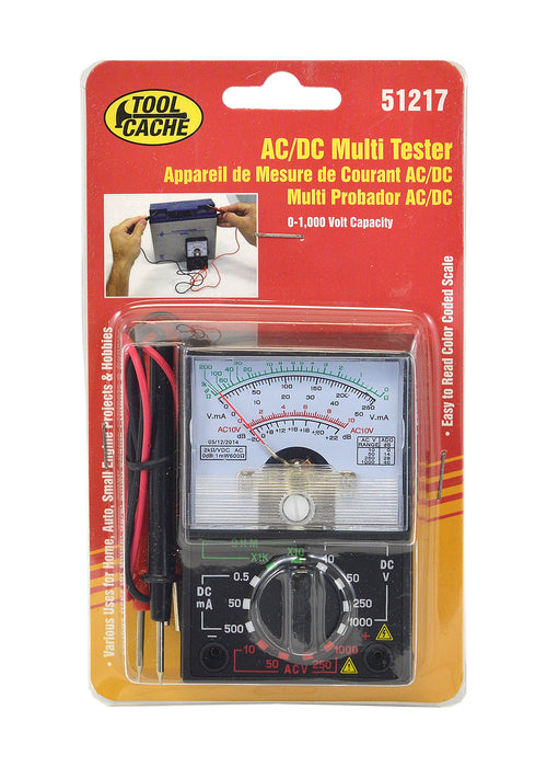 Dynaline 51217 AC/DC Multi Tester, Tool Cache Red Table