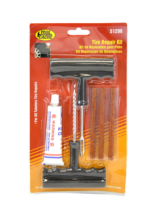 Dynaline (378) 51296 Tire Repair Kit, Tool Cache Red Table