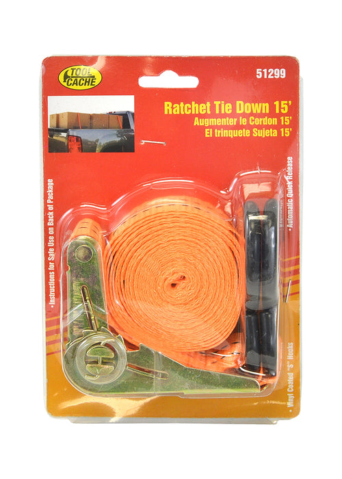 Dynaline 51299 Ratchet Tie Down, Tool Cache Red Table