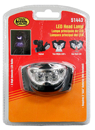 Dynaline (378) 51443 LED Head Lamp, Tool Cache Red Table