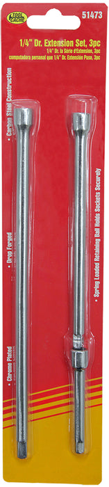 Dynaline 51473 1/4 DR Extension Set, Tool Cache Red Table