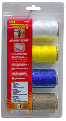 Dynaline 51490TC Twine Assortment, Tool Cache Red Table