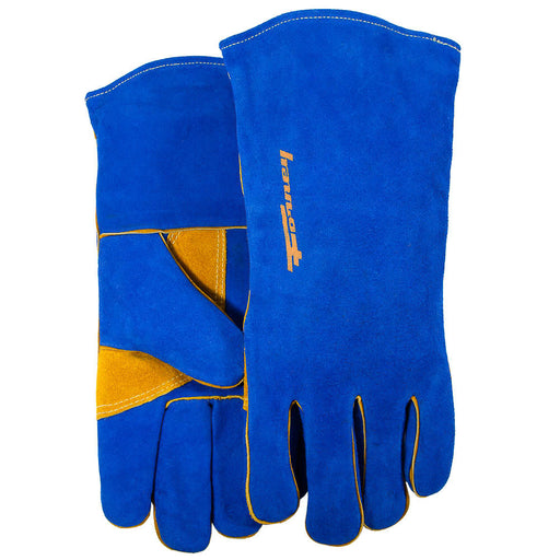 Forney (332) 53422 Blue Leather Welding Gloves (Men's L)