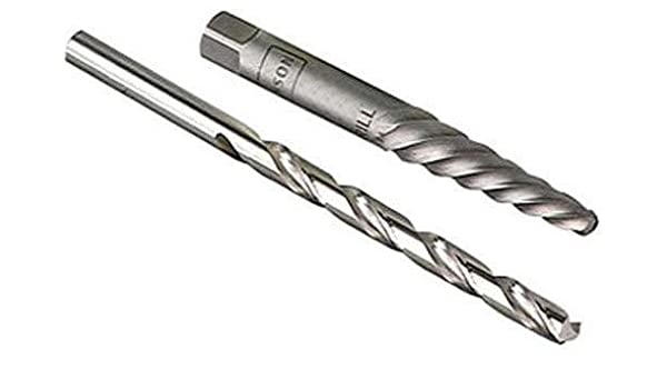 Irwin (928) 53705 IRWIN HANSON EX-5 Spiral Extractor and 19/64" Drill Bit Set, 53705
