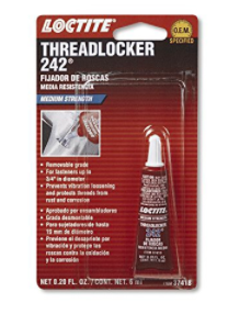 Loctite 544418 (38621) 242 THREADLOCKER-MEDIUM STRENGTH 6 ML TUBE.