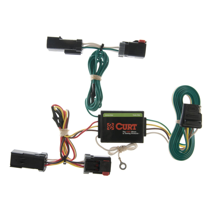 Curt (167) 55382 Custom Wiring Harness, 4-Way Flat Output, Select Jeep Liberty