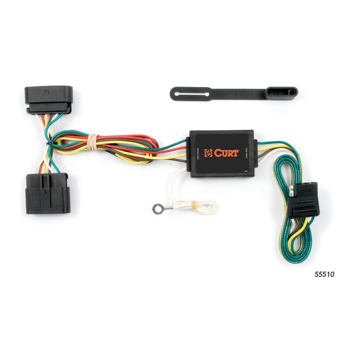 Curt 55510 Custom Wiring, 4-Way Flat, Select GMC Canyon, Chevrolet Colorado, Isuzu I-Series