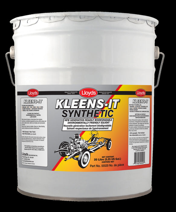 Lloyds Laboratories (947) 55520 Biodegradable orange solvent substitute cleaner, 20 L Pail (5.25 gal)