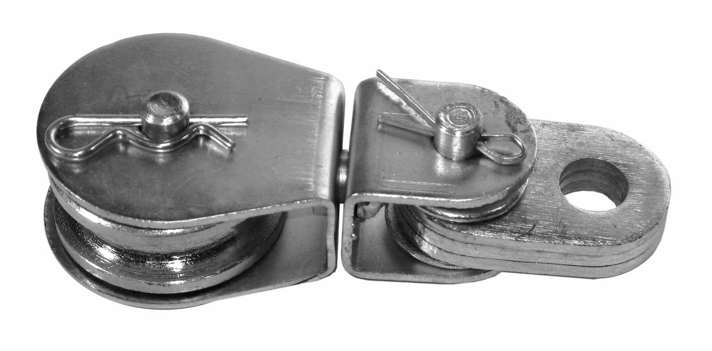 Dynaline (378) 55852 Swivel Eye Pulley Block (Deuer Type) - 2-1/2", 'Deuer' Type. 2-1/2"