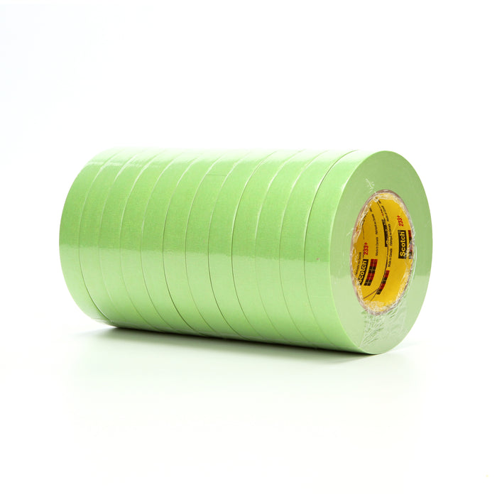 3M (815) 26334 3M™ Scotch® Performance Masking Tape 233+, 26334, 0.71 in x 180 ft (18 mm x 55 m), Colour: Green, 3M Stock No. 7100006159