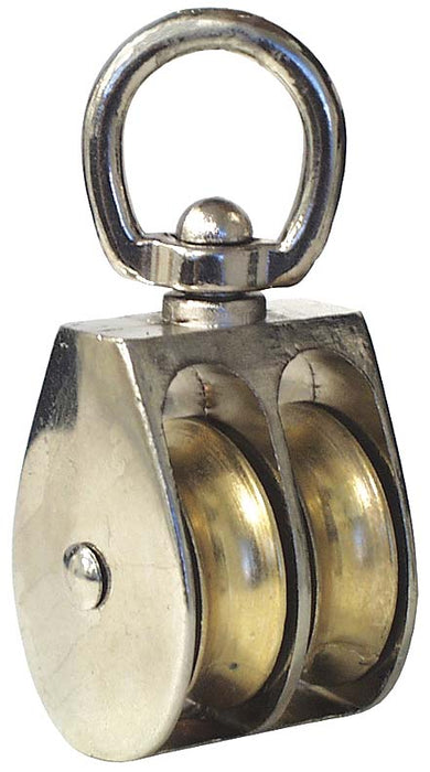 Dynaline (378) 55926 Double Swivel Pulley - 1, Die Cast. Fits 1/4 Rope