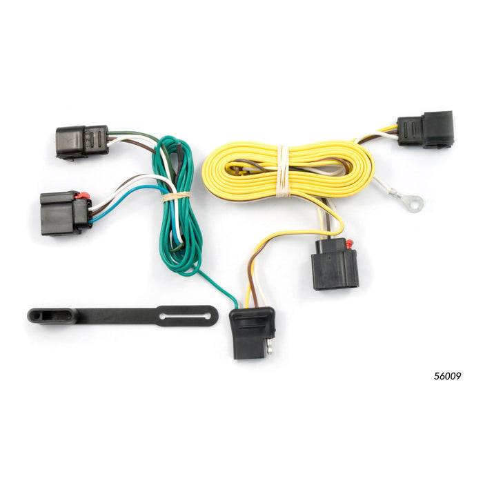 Curt 56009 Custom Wiring Harness, 4-Way Flat Output, Select Jeep Grand Cherokee