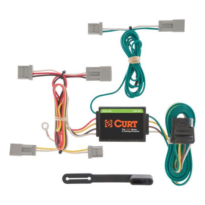Curt 56011 Custom Wiring, 4-Way Flat, Select Civic, Fit, Accord, Mazda 3, CX-5, Galant
