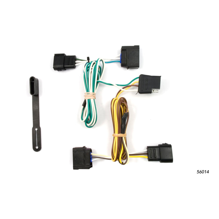Curt (167) 56014 Custom Wiring, 4-Way Flat Output, Select Chevrolet Corvette, Ford Focus, Ranger