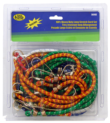 Dynaline 56102 HD Long Bungee Cord Set, Tool Cache Blue Table