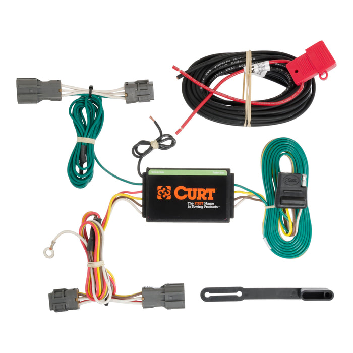 Curt (167) 56184 Custom Wiring, 4-Way Flat Output, Select Kia Borrego, Hyundai Santa Fe, Sport