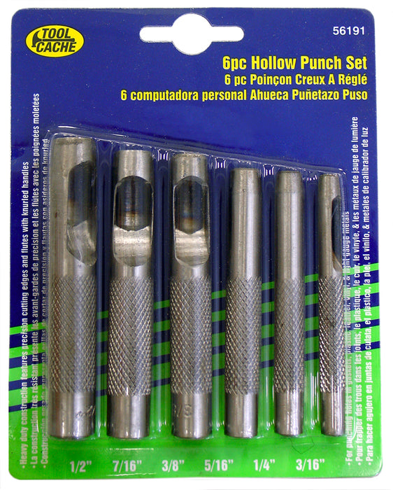 Dynaline (378) 56191 Hollow Punch Set, Tool Cache Blue Table