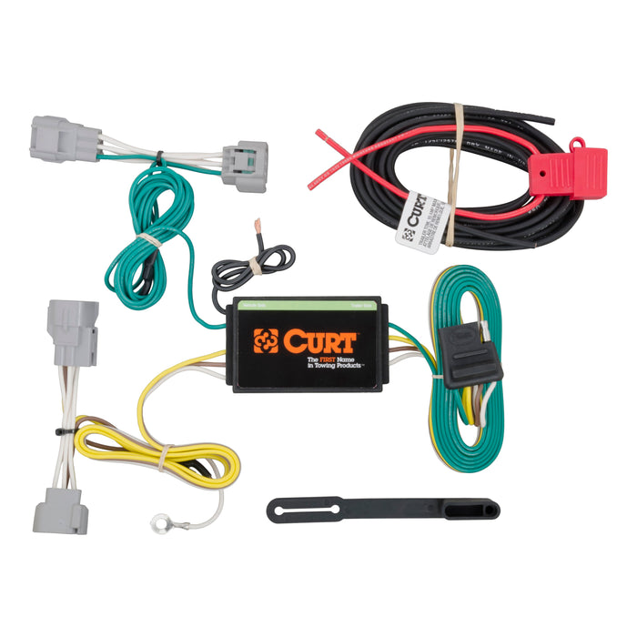 Curt (167) 56208 Custom Wiring Harness, 4-Way Flat Output, Select Jeep Cherokee