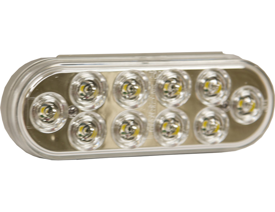 Buyers Products 5626311 6 Inch Clear Oval Backup Light With 10 LED