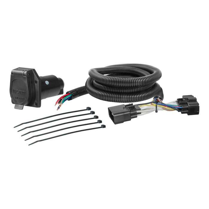 Curt 56307 Custom Wiring Harness (7-Way RV Blade Output)