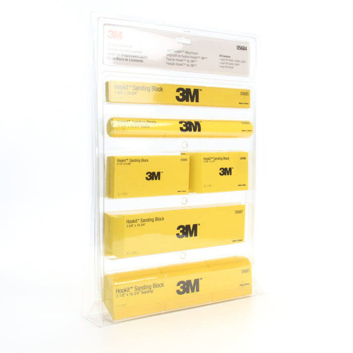 3M (815) 05684 3M™ Hookit™ Sanding Block Kit, 05684, Colour: Yellow, 3M Stock No. 7000045510