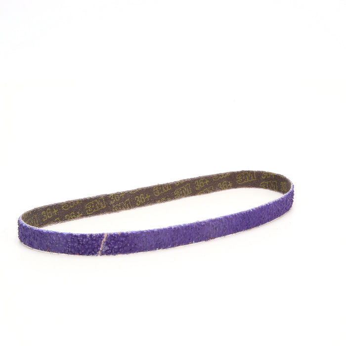 3M 33443 3M™ Cubitron™ II File Belt, 33443, 36+, 1/2 in x 18 in (1.3 cm x 45.72 cm), Colour: Purple, 3M Stock No. 7100033184