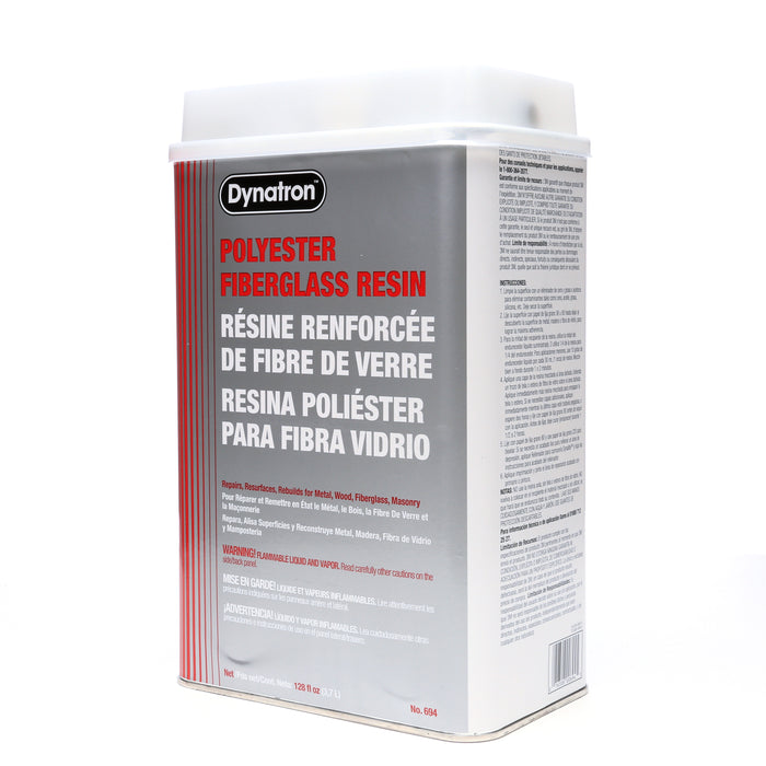 3M (815) 694 Dynatron™ Fiberglass Resin 694, 1 gal, Colour: Amber, 3M Stock No. 7000125054