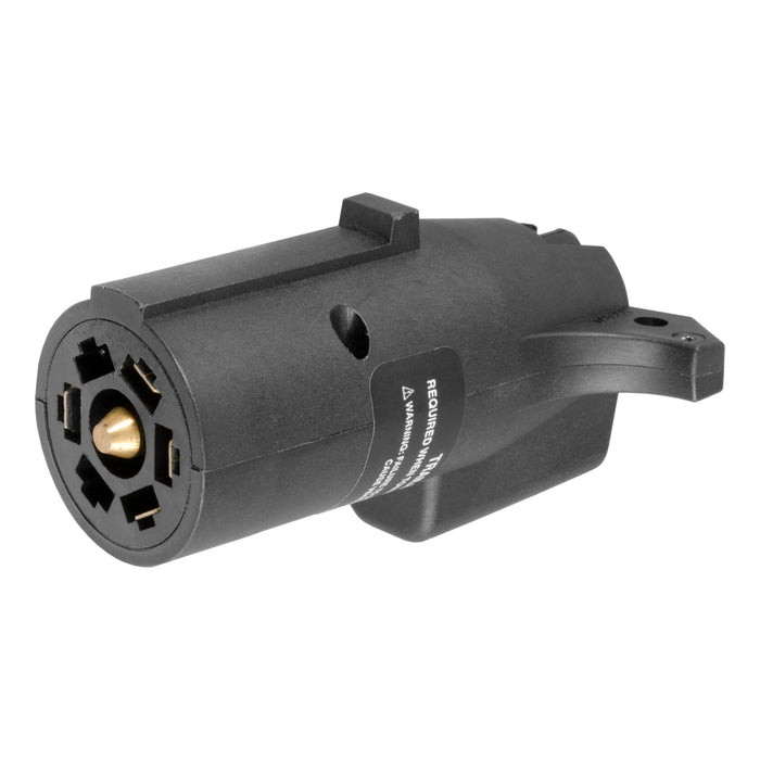 Curt 57004 LED Electrical Adapter (7-Way RV Blade Vehicle to 4 or 5-Way Flat Trailer)