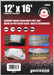 Erickson 57063 12' x 16' Clear White Economy Poly Tarp