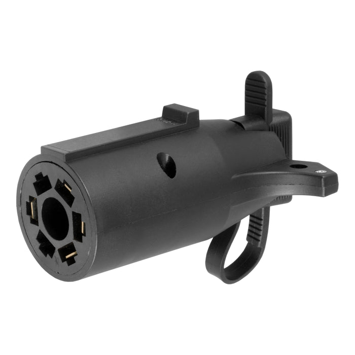 Curt 57245 Electrical Adapter with Tester (7-Way RV Blade Vehicle to 4-Way Flat Trailer)