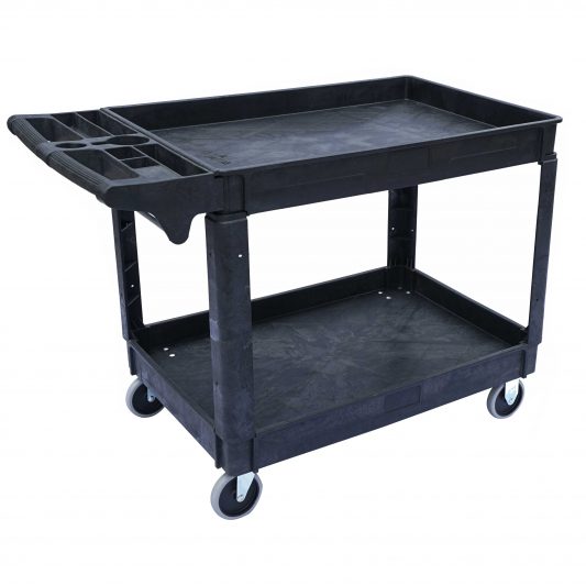 Globe (613) 5801 HD Lipped Utility Cart Large 550lbs Capacity - 46-3/4"x 25-1/2"x 33-1/2"