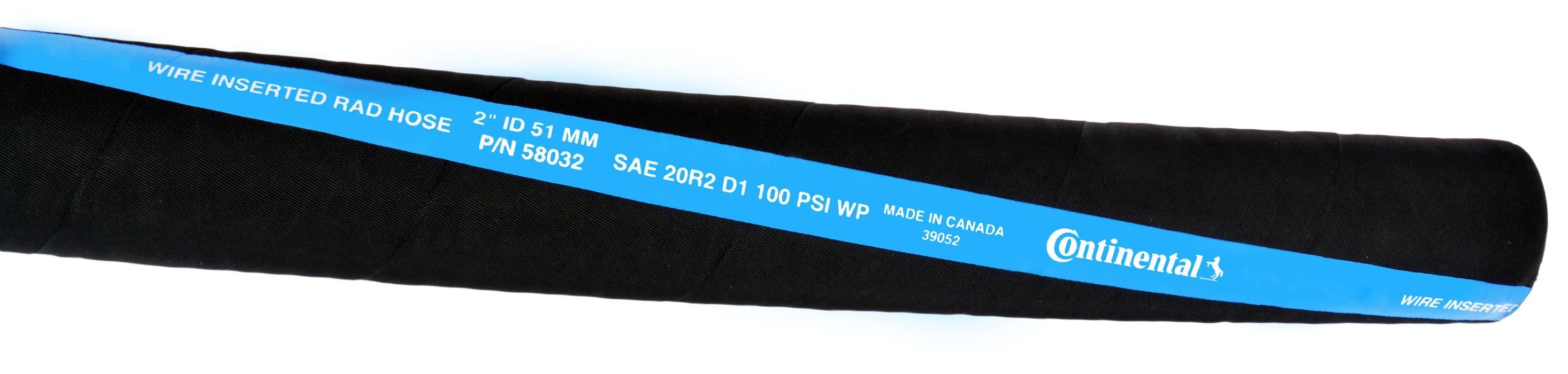 Continental (500) 58028 Wire-Reinforced Straight Coolant Hose, 48" Length X 1.750" ID