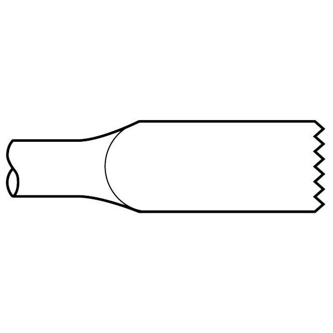 Electric Hammer - 5/8" Round Spline Style Shank 1-1/8" x 12" Slotting Tool Chisel