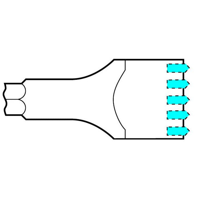 Electric Hammer - SDS Max Style Shank 9-1/2" Single Piece Bushing Tool Chisel with 25 Carbide Tips