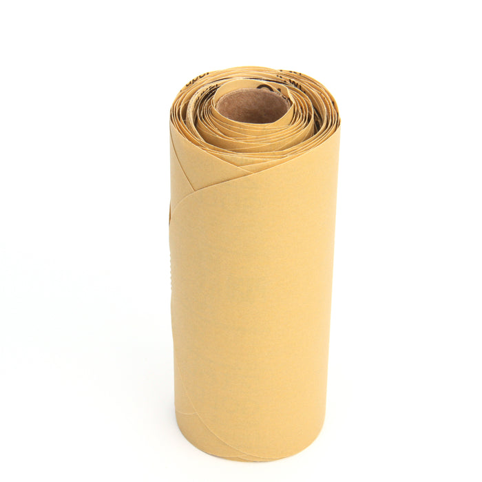 3M (815) 01205 3M™ Stikit™ Gold Disc Roll, 01205, 6 in, P320, 75 discs per roll, 12 rolls per case, Colour: Yellow, 3M Stock No. 7000119680