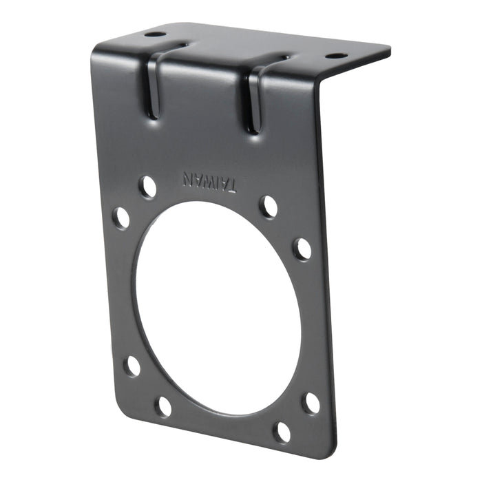 Curt 58510 Connector Mounting Bracket for 7-Way RV Blade (Heavy-Duty, Black)